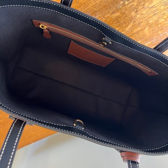 ***SALE*** BURBERRY Check E-Canvas Tote Bag - EXCELLENT USED CONDITION - Picture 7 of 12